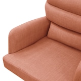 thumbnail of ML-Design Esszimmerstuhl drehbar Orange – Armlehnen, Auto-Position, Polyesterbezug, abnehmbares Rückenkissen, Küchenstuhl mit Metallbeinen