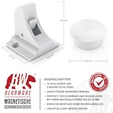 thumbnail of BEARWARE Babysicherung Schrankschloss - Schranksicherung Kindersicherung magnetisch - 10 Schlösser + 2 Magnet Schlüssel