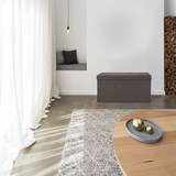 thumbnail of Relaxdays Sitzbank, mit Stauraum, faltbar, gepolstert, klappbarer Deckel, Flur, Wohn- & Schlafzimmer, Truhenbank, braun