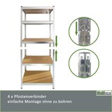 thumbnail of 2x Schwerlastregal 180x75x75cm 875 kg 5 Böden Regal Steckregal Lagerregal