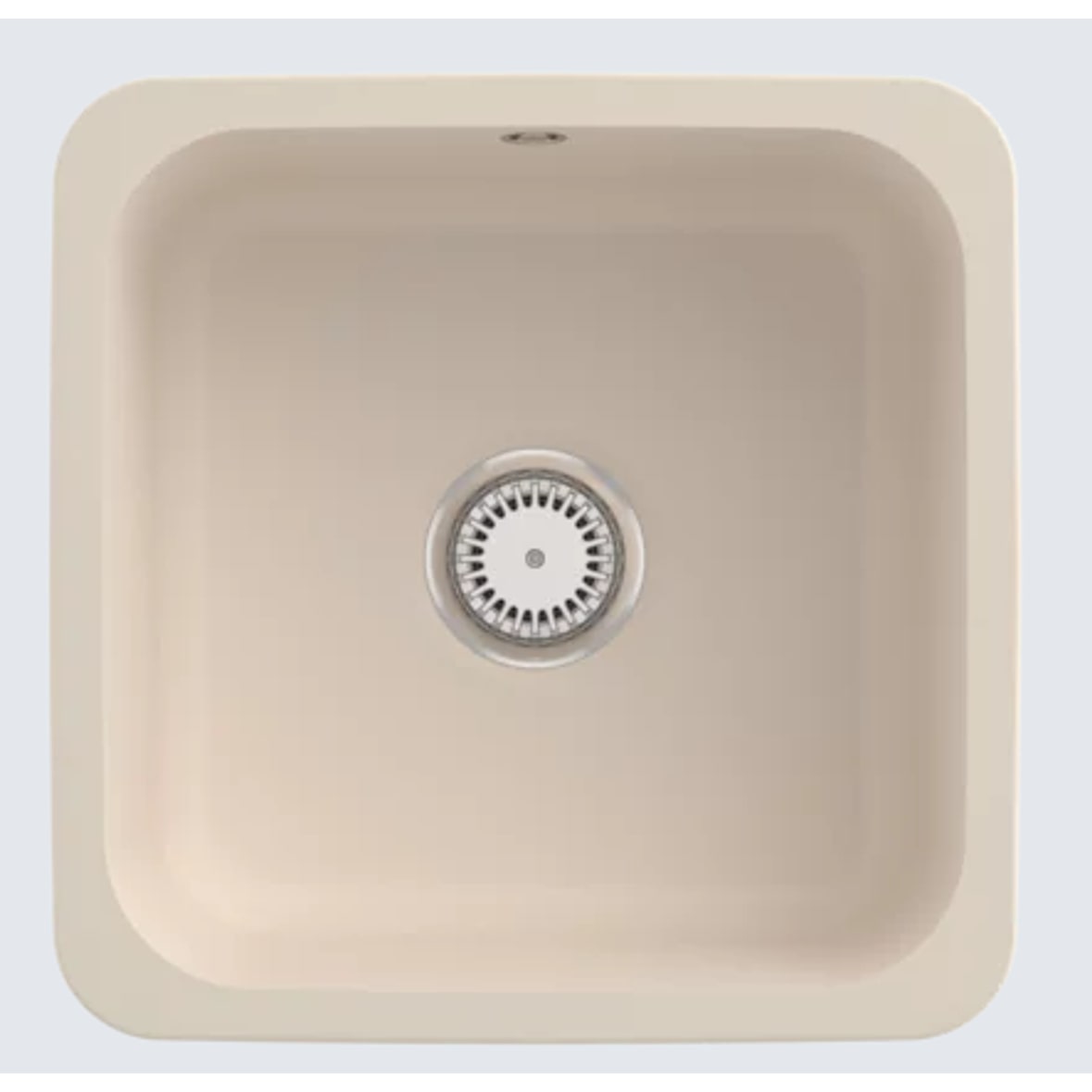 Villeroy&Boch Spülbecken, Küchenspüle Cisterna 50 Ivory 450x450mm, Unterschrankbreite 50cm