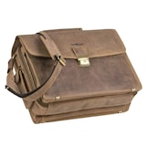 thumbnail of Greenburry Aktentasche Notebooktasche Leder braun Vintage 43x29cm