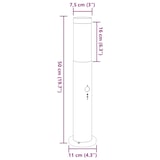 thumbnail of vidaXL Pollerleuchten mit Sensor 3er 50 cm Edelstahl IP44