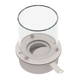 thumbnail of Runder Brenner mit Glas für Bioethanol-Kamin, Biokamin aus Edelstahl 3 lt d.30