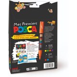 thumbnail of Coffret de 6 marqueurs peinture Mes premiers Posca, 1MC (4) et 3M (2), encres assorties