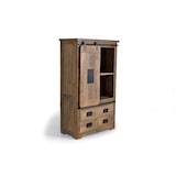 thumbnail of Alacena de estilo industrial en madera de mango y toques en metal