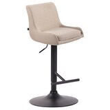 thumbnail of Sgabello Bancone Imbottito Club in Tessuto crema/nero