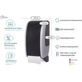 thumbnail of SET: 1x Toilettenpapierspender Doppelrollen Blanc Cosmos + 32 Toilettenpapierrollen Long Life 3L - PRODUKTSET