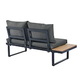 thumbnail of Merax Garten-Ecklounge-Set für 5 Personen, Verzinkter Stahl, verstellbarer Winkel-Liegefunktion, Grau