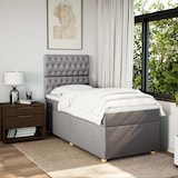 thumbnail of vidaXL Boxspringbett mit Matratze Taupe 90x200 cm Stoff