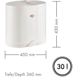 thumbnail of Ökosammler 170 weiß Treteimer 170611-01