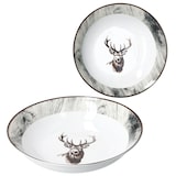 thumbnail of 2x Alois Servierschale Ø25,5cm 1,3L Porzellan Hirsch Suppenschüssel Beilagen
