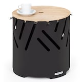 thumbnail of Crown 3-in-1 Feuerschale Ø 46 cm wasser- und frostfest Grillplatte Grillrost Bambusplatte Schwarz