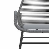 thumbnail of vidaXL 3-tlg. Garten-Essgruppe mit Kissen Grau Poly Rattan Glas