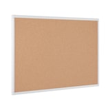 thumbnail of Tablon anuncios antibacteriano corcho marco lacado en blanco 1000X1500