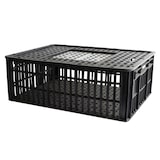thumbnail of GILAC Cage à poules 2 portes coulissantes 800 x 600 - 105 L - Noir G180801