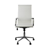 thumbnail of Silla de Escritorio con Ruedas Elegance 116x89x60cm Blanco Thinia Home