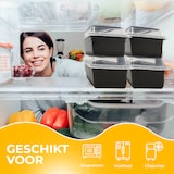 thumbnail of HGMD Meal Prep Bakjes - 15 stuks - 1 compartiment - Lunchbox - Diepvriesbakjes - Vershoudbakjes - Plastic Vershouddoos - 1L - BPA vrij