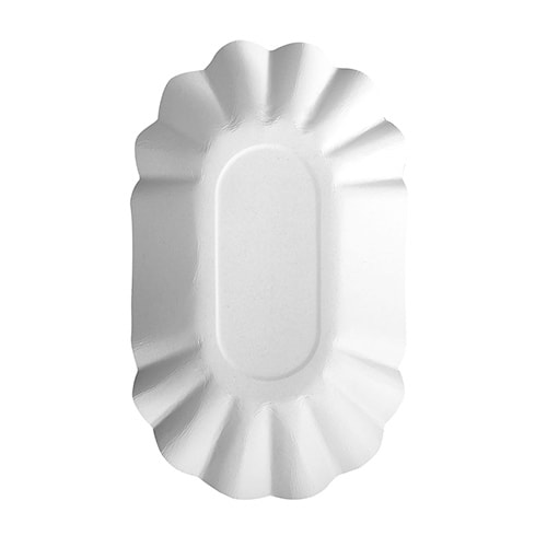 PAPSTAR 1000 Schalen, Pappe "pure" oval 9 cm x 16 cm x 3 cm weiss