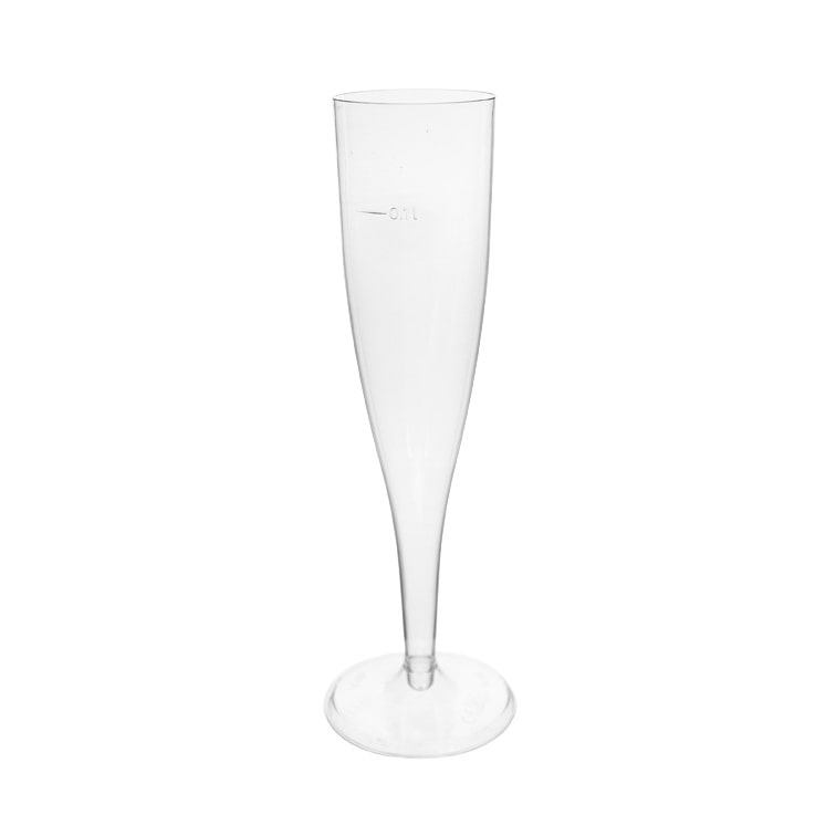MONOUSO - Herbruikbaar Champagneglazen/flutes Premium 140ml PS (10 stuks)