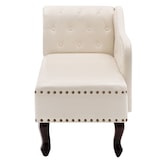 thumbnail of Chaise Longue Blanc Crème Similicuir