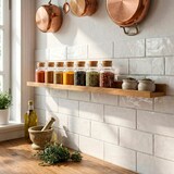 thumbnail of Max Home Prateleira de parede em madeira com rebordo 80x10x4 cm