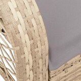 thumbnail of vidaXL Garten-Schaukelstuhl mit Kissen Beige Poly Rattan, Gartenstuhl, Gartensessel, Outdoor-Schaukelstuhl, Schaukelsessel, Schwingsessel