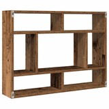thumbnail of vidaXL Wandregal Altholz-Optik 75x16x55 cm Holzwerkstoff