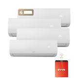 thumbnail of EVVO Aire Acondicionado Split CLIMA Multi 4x1 | Conectividad WiFi | Eficiencia A++ | Sistema inverter | 9000 + 9000 + 9000 + 12000 BTU