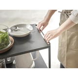 thumbnail of Yamazaki Home Küchenwagen auf Rollen schwarz Metall mit Rollen 3 Ebenen 38x81x49cm Tower 04919