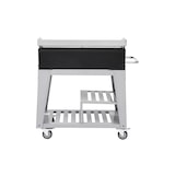 thumbnail of METRO PROFESSIONAL Barbecue a gas con 4 bruciatori e plancha, 85 × 50 cm, telo di copertura, con ruote, acciaio inox, argento
