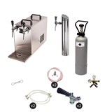 thumbnail of Zapfanlage, Bierzapfanlage STREAM 50 Bierkoffer, Durchlaufkühler 2-leitig Trockenkühler, bis zu 55 L/h, Untertheke, Flach, Korb