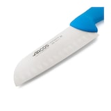 thumbnail of Arcos Cuchillo Santoku con Alveolos, Hoja de Acero Inoxidable NITRUM de 180 mm, Mango inyectado en Polipropileno, Color azul