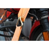 thumbnail of 4 Gurtschlaufen Doppelschlaufe + 4 Spanngurte Motorradspanngurt Sicherung ORANGE