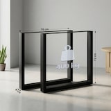 thumbnail of Juego de 2 patas de mesa Ilkan Negro/70 cm