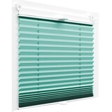 thumbnail of Plissee Faltrollo inkl. Klemmträger türkis 40x120 cm Jalousie