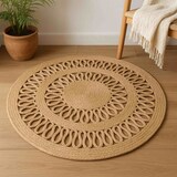 thumbnail of WellHome - Tapete redondo de juta trançada 120 cm