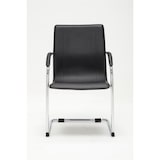 thumbnail of Besucherstuhl RABAT - Kunstleder Schwarz 56x52x94 cm | Besucherstühle Konferenzstuhl Wartezimmerstuhl Bürostühle Bürostuhl Konferenzraum Wartezimmer