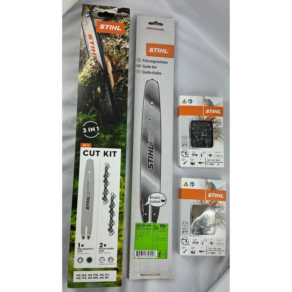 STIHL CUT KIT 3 MS162,MS170,MS171,MS172,MS180,MS181, 30050083909 + 36100000050