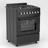 thumbnail of Wiggo WO-E606A(BB) Vrijstaande Gasfornuis - 60 cm - Zwart