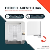 thumbnail of homeX Kühlschrank mit Gefrierfach, Kühl-Gefrierkombination freistehend, groß - 315 L, Super-Frost-Funktion, CFS3151C-W
