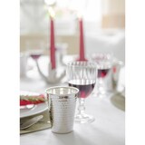 thumbnail of 2er Set Silberbecher Trinkbecher Becher Mido, gehämmert, edel versilbert, Höhe 10 cm