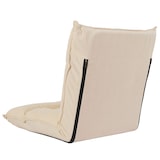 thumbnail of Bodensessel HWC-N44, Relaxsessel Bodenkissen Bodensofa Klappsessel 6 Relaxpositionen, stabiles Gestell Samt ~ beige
