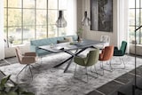 thumbnail of KAWOLA Esszimmerbank CHARME Cord hellblau 246cm