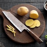 thumbnail of Zayiko Limited Edition Kupfer Damast Chefmesser 21 cm Klinge mit Ahornholzgriff