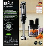 thumbnail of Braun MQ55755M MultiQuick5 Pro Stabmixer-Set schwarz/Edelstahl 1000 Watt
