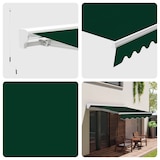 thumbnail of Wasabi - Toldo Exterior Enrollable 4x2,5 Verde Poliéster – Estructura Semicofre de Aluminio – Lona Protección Solar