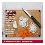 thumbnail of Couteau inox d'office pointu (L)100 mm, manche noir