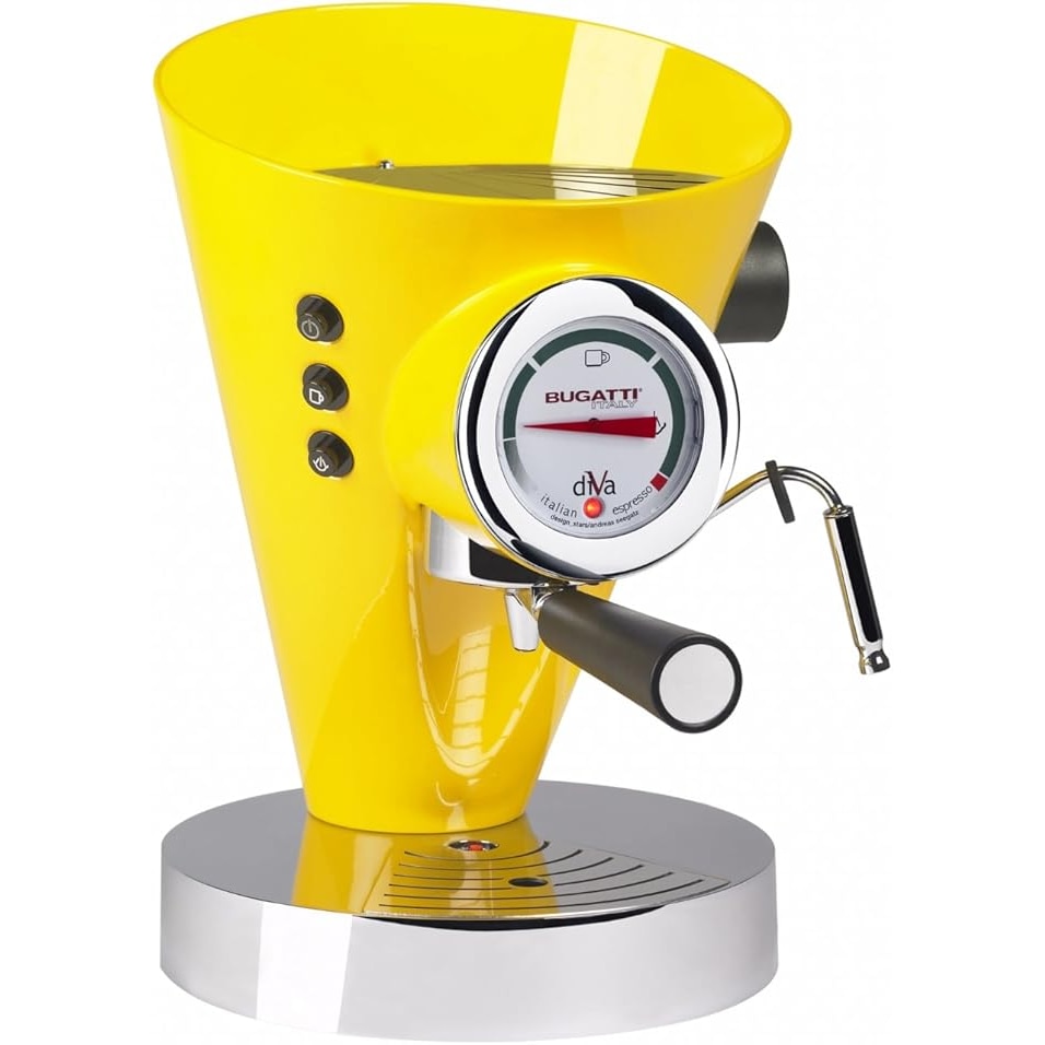 BUGATTI - Cafetera espresso Diva Red - Acabado liso 0,8 l