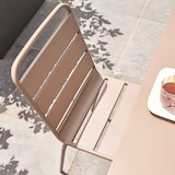 thumbnail of Conjunto de mesa de terraza de metal y 4 sillas de color topo